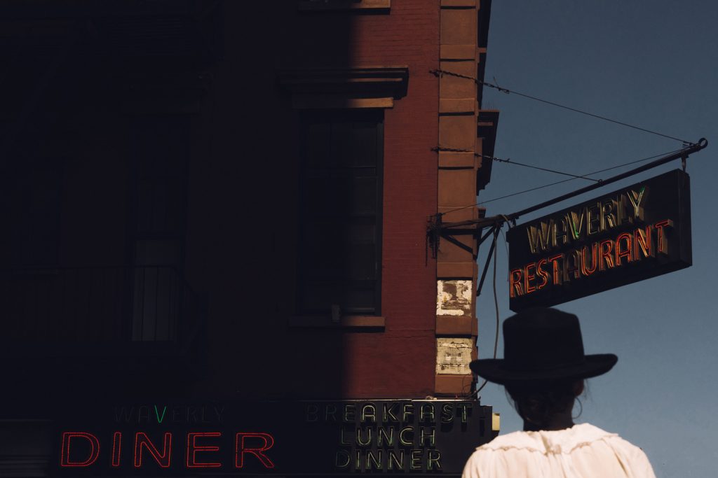 The Waverly Diner in New York City on the corner of Sixth Avenue and Waverly Place near The Village West condos for sale.